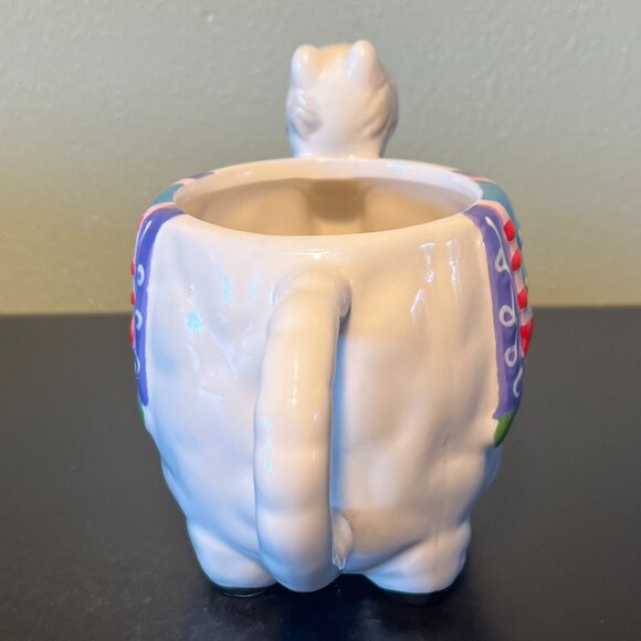 Llama / Alpaca Hand Painted Ceramic Mug / Planter ~ Home Decor ~ Animal Lover - Picture 6 of 16